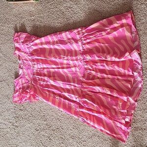 Haptics Pink Zebra Dress Size S NWOT